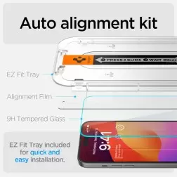 Spigen Glass tR EZ Fit HD 1 Pack, transparency - iPhone 16/15