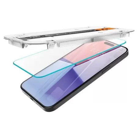 Spigen Glass tR EZ Fit 2 Pack, transparency - iPhone 15 Pro Max