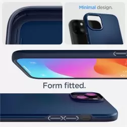 Spigen Thin Fit, navy blue - iPhone 15