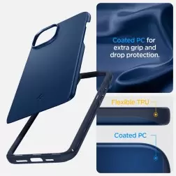 Spigen Thin Fit, navy blue - iPhone 15