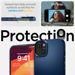 Spigen Thin Fit, navy blue - iPhone 15