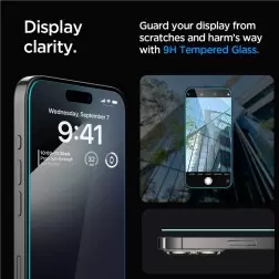 Spigen Glass tR EZ Fit HD 1 Pack, transparency - iPhone 15 Pro
