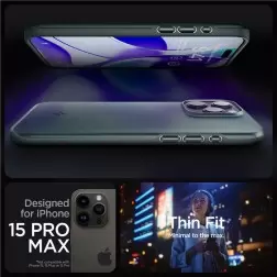 Spigen Thin Fit, abyss green - iPhone 15 Pro Max