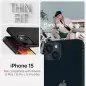 Spigen Thin Fit, melns - iPhone 15