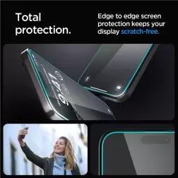 Spigen Glass tR EZ Fit HD 1 Pack, transparency - iPhone 15 Pro Max