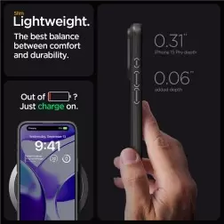 Spigen Thin Fit, black - iPhone 15 Pro