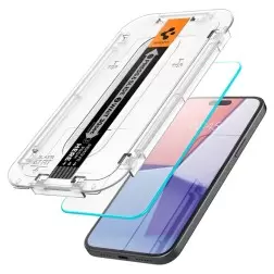 Spigen Glass tR EZ Fit HD 1 Pack, transparency - iPhone 16/15 Plus