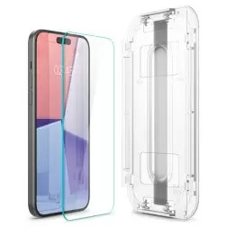 Spigen Glass tR EZ Fit HD 1 Pack, transparency - iPhone 16/15 Plus