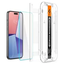 Spigen Glass tR EZ Fit HD 1 Pack, transparency - iPhone 16/15 Plus