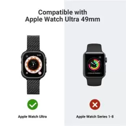 Pitaka Air case, black/grey - Apple Watch Ultra 49 mm
