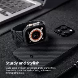 Pitaka Oro dėklas, juoda/pilka - Apple Watch Ultra 49 mm