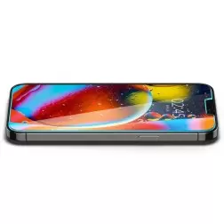 Apsauginis stiklas Spigen Glass tR EZ Fit 2 Pack, privacy sensor open - iPhone 14 Plus/13 Pro Max