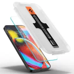 Apsauginis stiklas Spigen Glass tR EZ Fit 2 Pack, privacy sensor open - iPhone 14 Plus/13 Pro Max