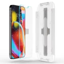 Apsauginis stiklas Spigen Glass tR EZ Fit 2 Pack, privacy sensor open - iPhone 14 Plus/13 Pro Max