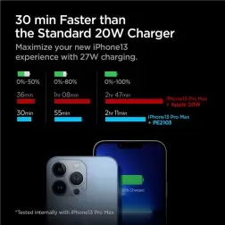 Spigen ArcStation Wall Charger, black - 1-Port/ USB-C PD 27W/PPS 25W