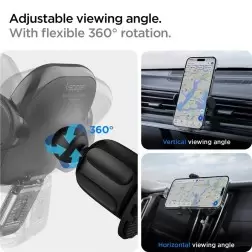 Spigen OneTap Universalus Automobilinis Laikiklis UTS12, juoda
