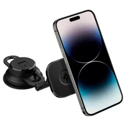 Spigen OneTap 3 Automobilinis Laikiklis MagSafe Skydeliui/ Vairuotojo Pusės Langui ITS35-3, juoda