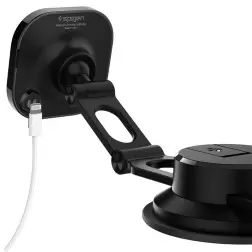 Spigen OneTap 3 Automobilinis Laikiklis MagSafe Skydeliui/ Vairuotojo Pusės Langui ITS35-3, juoda