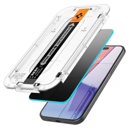Apsauginis stiklas Spigen Glass tR EZ Fit HD Privacy 1 Pack - iPhone 16/15