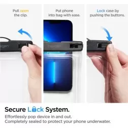 Spigen Aqua Shield WaterProof Floating Case A610 2 Pack, crystal clear