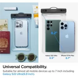 Spigen Aqua Shield WaterProof Floating Case A610 2 Pack, crystal clear