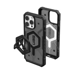 UAG Pathfinder Clear Magsafe, Ash/Black Stand - iPhone 16 Pro Max