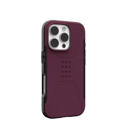 UAG Civilian MagSafe, bordoopunane - iPhone 16 Pro