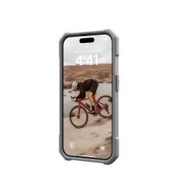 UAG Būtina Armor MagSafe, sidabrinė - iPhone 15 Pro