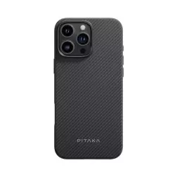 Pitaka Military-Grade Protective Case, Black/Grey Twill - iPhone 16 Pro