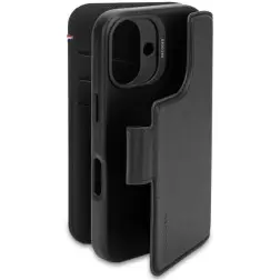 Decoded Leather Detachable Wallet, black - iPhone 16