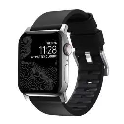 Nomad Active Strap Pro Black, silver - Apple Watch 49mm/46mm/45mm/44mm/42mm