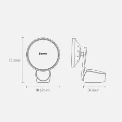 Baseus Didelės Energijos MagSafe automobilinis laikiklis įkroviklis