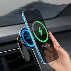 Baseus Didelės Energijos MagSafe automobilinis laikiklis įkroviklis