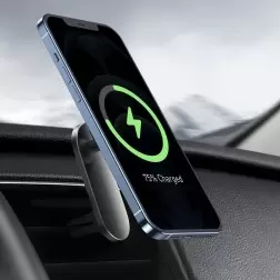Baseus Didelės Energijos MagSafe automobilinis laikiklis įkroviklis