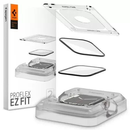 Spigen ProFlex EZ Fit 2 kappaleen pakkaus - Apple Watch 9/8/7 45 mm