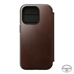 Nomad Odinis MagSafe Folio, rudas - iPhone 14 Pro