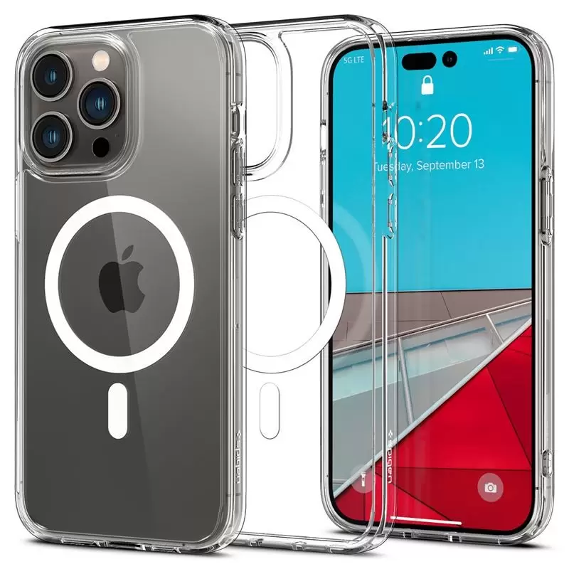 Spigen Ultra Hybrid MagSafe, balta - iPhone 14 Pro Max