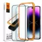 Ekrano apsauga Spigen tR Align Master 2 Pack, FC black - iPhone 14 Pro