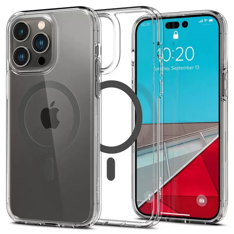 Spigen Ultra Hybrid MagSafe, grafitas - iPhone 14 Pro Max