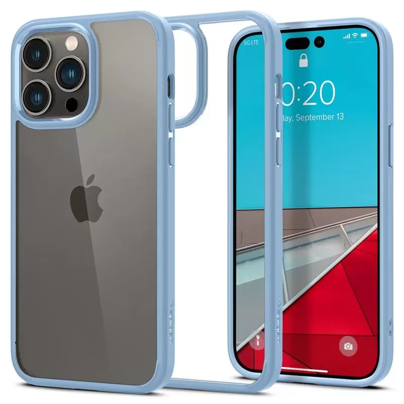 Spigen Crystal Hybrid, sierra blue - iPhone 14 Pro Max