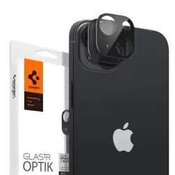 Spigen Stiklo Optik 2 paketas, juoda - iPhone 14/iPhone 14 Plus