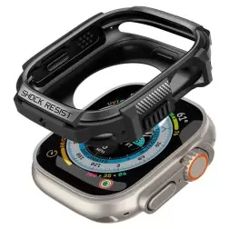 Spigen Rugged Armor, juoda - Apple Watch Ultra 2/Ultra 49mm