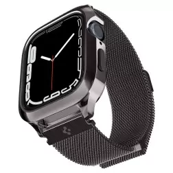 Spigen Metal Fit Pro, grafitas - Apple Watch 9/8/7 45mm