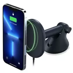 iOttie Velox MagSafe magnetinė belaidė prietaisų laikiklio ant priekinio stiklo ar skydelio sistema