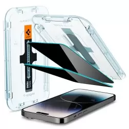 Spigen Stiklo EZ Fit Privatumas 2 Paketas - iPhone 14 Pro