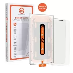 Mobile Origin Ekranų apsauga iPhone 14 Pro Max su lengvai naudojamu aplikatoriumi, 2 vnt. pakete