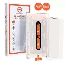 Mobile Origin Ekrano apsauga iPhone 14 Plus / 13 Pro Max su lengvai naudojamu aplikatoriumi 2 paketas