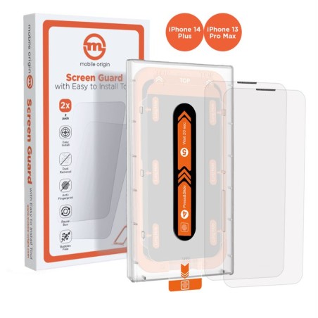 Mobile Origin Screen Guard iPhone 14 Plus / 13 Pro Max with easy applicator 2 pack
