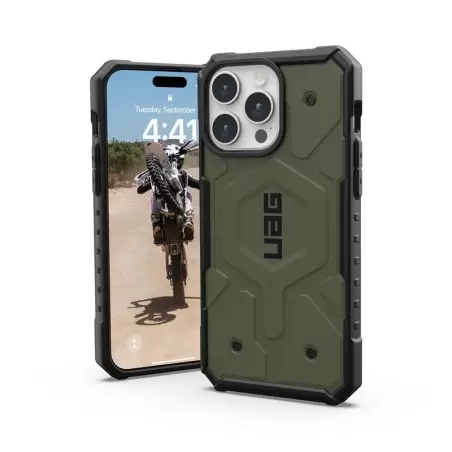 UAG Pathfinder MagSafe, olīvzaļš - iPhone 15 Pro Max