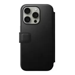 Nomad Modernus Odinis Folio, juoda - iPhone 15 Pro